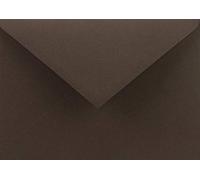 Netuno 25x busta lettere marrone scuro buste colorate formato C6 114 x 162 mm 115g Sirio Color Cacao buste partecipazioni taglio a punta senza finestra per inviti partecipazioni