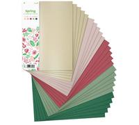 Netuno 25x cartoncini colorati formato A4 210× 297 mm 5 colori assortiti fogli colorati set di cartoncini per lavoretti bricolage bomboniere inviti fai da te compleanno matrimonio motivo primavera