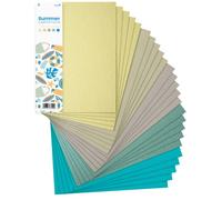 Netuno 25x cartoncini colorati formato A4 210× 297 mm 5 colori assortiti fogli colorati set di cartoncini per lavoretti bricolage bomboniere inviti fai da te compleanno matrimonio motivo estate