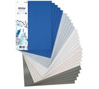 Netuno 25x cartoncini colorati formato A4 210× 297 mm 5 colori mix di fogli colorati set di carta colorata per lavoretti bricolage fai da te carta da zucchero diversi colori motivo inverno