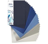 Netuno 25x cartoncino colorato formato A4 210× 297 mm 5 colori diversi fogli colorati cartoncini per lavoretti bricolage partezipazioni fai da te decorazioni multicolore motivo inverno