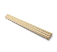 Netuno 3 bastoncini in legno macramè, 35 cm, Ø 12 mm, bastoncini rotondi in legno per fai da te, decorazione boho, decorazione per la casa, bastoncini in macramè accessori