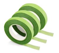 Netuno 3 rotoli Nastro Floreale Autoadesivo Verde Chiaro 12 mm x 25 m nastro estensibile naturale per fioristi bouquet centrotavola decorazioni floreali fai da te ghirlande fiori