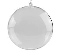 Netuno - 5 medaglioni convessi in acrilico da 12 cm, elementi decorativi in plastica trasparente, per fai da te, regalo di compleanno, Natale