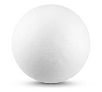 Netuno 5 x Palline di polistirolo diametro 12 cm palline bianche palle in polistirolo per paillettes decorazioni Natale DIY fai da te decoupage feste progetti scolastici casa scuola