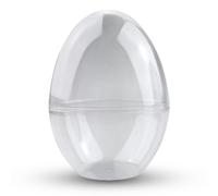 Netuno 5 Uova Trasparenti in Acrilico 12 cm Diametro 9 cm Uovo in plexiglass da riempire plastica apribile da Decorare Pasqua Decorazioni pasquali