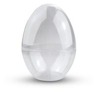 Netuno 5 Uova Trasparenti in Acrilico 15 cm Diametro 11 cm Uovo in plexiglass da riempire Uovo Trasparente plastica apribile Decorativo Pasqua addobbi pasquali Natalizie casa