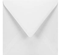 Netuno 50 busta da lettera quadrata bianca 15,5 x 15,5 cm 120g Aster Smooth White busta per matrimonio inviti battesimo compleanno partecipazioni