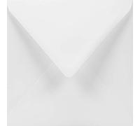 Netuno 50 busta da lettera quadrata bianca 155x155mm 100g Lessebo Smooth White busta Ecologica per matrimonio inviti battesimo compleanno partecipazioni