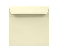 Netuno 50 buste lettere avorio quadrate 17 x 17 cm 100g Lessebo Smooth Ivory buste ecologiche quadrate per matrimonio inviti battesimo compleanno comunione biglietti auguri busta lettera bella