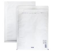 Netuno 50 buste spedizione imbottite bianche K/20 (370x 480 mm) buste spedizioni con bolle aria carta bianca buste per imballaggio con bolle buste pluriball grandi buste imbottite bubble