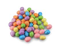 Netuno 50 Pezzi Uova di Pasqua Multicolore con Glitter 1,5 cm x 1,8 cm Uova Piccole di polistirolo Decorazione di Pasqua Primavera Uova pasquali polistirolo Colorate Decorative Artificiali
