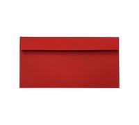 Netuno 500 buste lettere rosso formato lungo 11 x 22 cm 120g buste lunge rosse eleganti per biglietti inviti partecipazioni matrimonio compleanno Natale red envelope DL