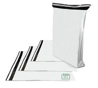 Netuno 500 buste postali in plastica bianche 55 x 75 cm sacchetti spedizione vestiti buste spedizione buste per corrieri sacchetti per pacchi postali buste in polietilene grandi