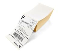 Netuno 500 etichette termiche bianche vuote 10 x 15 cm etichette di spedizione pieghevoli in carta termica per stampanti etichette postali adesivi in pila etichette termiche a modulo continuo