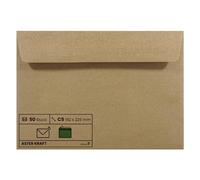 Netuno 50x busta in carta kraft formato C5 162 x 229 mm 100g Aster Kraft busta da lettera grande a5 con strip busta lettere elegante busta per lettere marrone carta riciclata busta colorata vintage