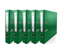 Netuno 5x raccoglitore anelli a4 verde registratore rigido con anelli dorso 5 cm raccoglitore carte registratore archivio faldone ufficio raccoglitore cartone documenti faldone portadocumenti