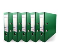 Netuno 5x raccoglitore anelli a4 verde registratore rigido con anelli dorso 8 cm raccoglitore carte registratore archivio faldone ufficio raccoglitore cartone documenti faldone portadocumenti