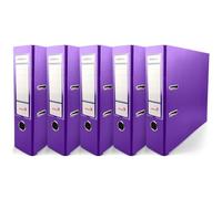 Netuno 5x raccoglitore documenti formato a4 lilla 2 anelli dorso 8 cm registratore grande a leva con anelli registratore archivio faldone ad anelli a4 raccoglitore per archiviazione documenti