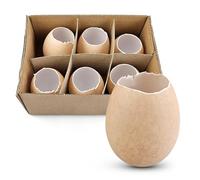 Netuno 6 Uova di Pasqua Decorative plastica per Fai da Te Uova vuote per Pasqua Fai da Te Decorazioni Pasquali Casa Scuola Feste Progetti Creativi