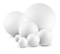 Netuno 7 palline di polistirolo 4 cm 6 cm 8 cm 10 cm 12 cm 15 cm 20 cm palline per fai da te decorazioni natalizie palline per fai da te, palline di polistirolo bianco