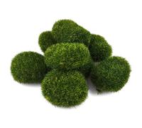 Netuno 8 palline di muschio verdi pietre muschio artificiale verde muschio finto per fioriere presepe modellismo decorazioni vasi giardino terrari sfere di muschio palle di muschio piccole moss stones