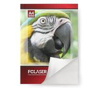 Netuno Folaser 10 fogli formato A4 21 x 29,7 cm pellicola bianca lucida autoadesiva per stampanti laser e fotocopiatrici film adesivo bianco stampabile per mobili vetri auto finestre