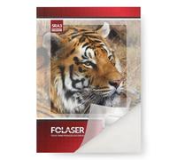 Netuno Folaser 50 fogli formato SRA3 32 x 45 cm pellicola trasparente adesiva lucida per stampante laser e fotocopiatrici pellicola autoadesiva stampabile foglio autoadesivo film adesivo per stampa