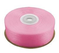 Netuno Nastro da 25 mm x 32 m, colore rosa, nastro decorativo in organza, per decorazioni, fai da te, artigianato, matrimoni, feste, regali