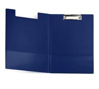 Netuno Raccoglitore Portablocco A4 Con Clip, Blu Scuro, Coperchio e Morsetto in Metallo - Piastra Rigida in Plastica per Scrivere