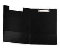 Netuno Raccoglitore Portablocco A4 Con Clip, Colore Nero, Coperchio e Morsetto in Metallo, Porta Documenti in Plastica