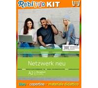 NETZWERK A2 ARBEITSBUCH NEU (9783126071659) - Libro Scolastico + Kit Scuola con Copertine Rebillo