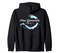 NEU GEMACHT (Made New in Christ) - 2 Corinthians 5:17 German Felpa con Cappuccio