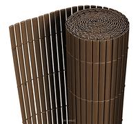 [neu.haus] Frangivista a Tappetino in PVC per Recinzione Balcone Giardino Protezione Privacy Schermatura Esterna 90 x 300 cm Marrone