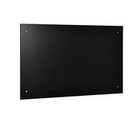 [neu.haus] Paraschizzi in Vetro Temperato Protezione Elegante e Resistente per Pareti di Cucina - Facile da Pulire, Resistente al Calore e ai Graffi 90 x 50 cm Nero