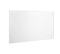 [neu.haus] Paraschizzi in Vetro Temperato Protezione Elegante e Resistente per Pareti di Cucina - Facile da Pulire, Resistente al Calore e ai Graffi 90 x 50 cm Trasparente
