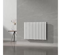 [neu.haus] Termosifone da Parete Radiatore Design Riscaldamento ad Acqua Calda Termoarredo a Pannello Singolo con Elementi Tubolari 60 x 90 cm - Bianco
