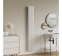 [neu.haus] Termosifone da Parete Radiatore Design Riscaldamento ad Acqua Calda Termoarredo a Pannello Singolo con Elementi Tubolari 180 x 24 cm - Bianco