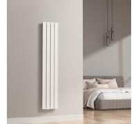 [neu.haus] Termosifone da Parete Radiatore Design Riscaldamento ad Acqua Calda Termoarredo a Pannello Singolo con Elementi Piatti 160 x 30 cm - Bianco