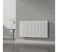 [neu.haus] Termosifone da Parete Radiatore Design Riscaldamento ad Acqua Calda Termoarredo a Pannello Singolo con Elementi Tubolari 60 x 120 cm - Bianco