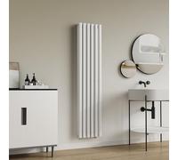 [neu.haus] Termosifone da Parete Radiatore Design Riscaldamento ad Acqua Calda Termoarredo a Pannello Doppio con Elementi Tubolari 160 x 36 cm - Bianco