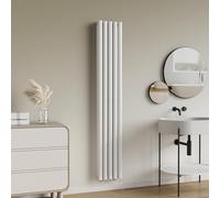 [neu.haus] Termosifone da Parete Radiatore Design Riscaldamento ad Acqua Calda Termoarredo a Pannello Doppio con Elementi Tubolari 180 x 30 cm - Bianco
