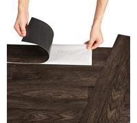 NEU.HOLZ Pavimento Adesivo Piastrelle in PVC (42 listoni = 5,85 m²) Pavimento Vinilico Fai da Te Pavimentazione Autoadesiva Rivestimento per Spazi Interni - Effetto Legno Scuro Wengé
