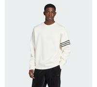 adidas Originals - Neuclassics - Felpa oversize girocollo bianco sporco XS