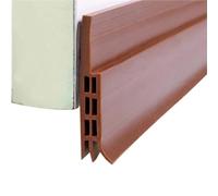 NEUDWHFP Guarnizione Inferiore For Porta, In Gomma Siliconica, Antivento, Autoadesiva, Paraspifferi Sottoporta, Guarnizione For Finestre(Brown 1M,1pcs)