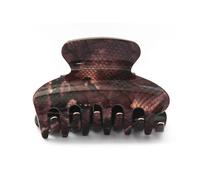 Neue Premium Editionen Franz sische Haarklammern Python Braun Spitzenmuster Schildpatt 3 Zoll Gro e Haarklammer O35