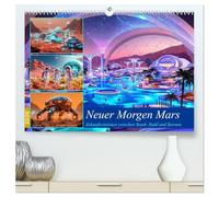 Neuer Morgen Mars (hochwertiger Premium Wandkalender 2026 DIN A2 quer), Kunstdruck in Hochglanz: Zukunftsvisionen zwischen Staub, Stahl und Sternen
