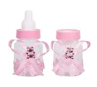 【 】 Neufday-2 Colori 50 Pezzi Scatola di Bottiglie di Cioccolato Caramelle per Baby Shower bomboniere Decorazioni Regali(Rosa)