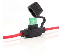 Neuftech Portafusibili auto camion fusibile piatto Portafusibili impermeabile 30A (incl. 30A fusibile - 26 cm)