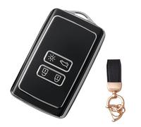 NEUHOO Accessori auto per Dacia Duster 2 | Extreme 2017-2023 2024 Portachiavi e portachiavi, Dacia Key Case Silicone Key Card Case (Nero-1)